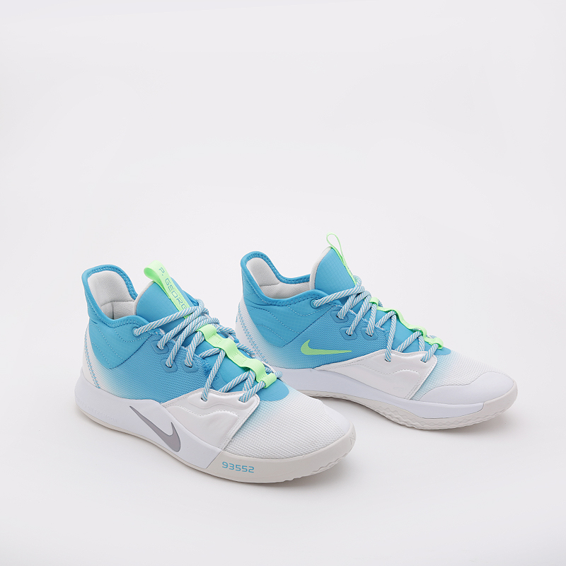 мужские белые баскетбольные кроссовки Nike PG 3 AO2607-005 - цена, описание, фото 1